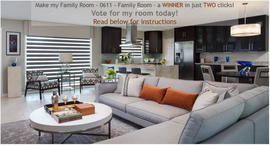 Help make my room a winner! – vote for my family room for the  2016 peoples choice award