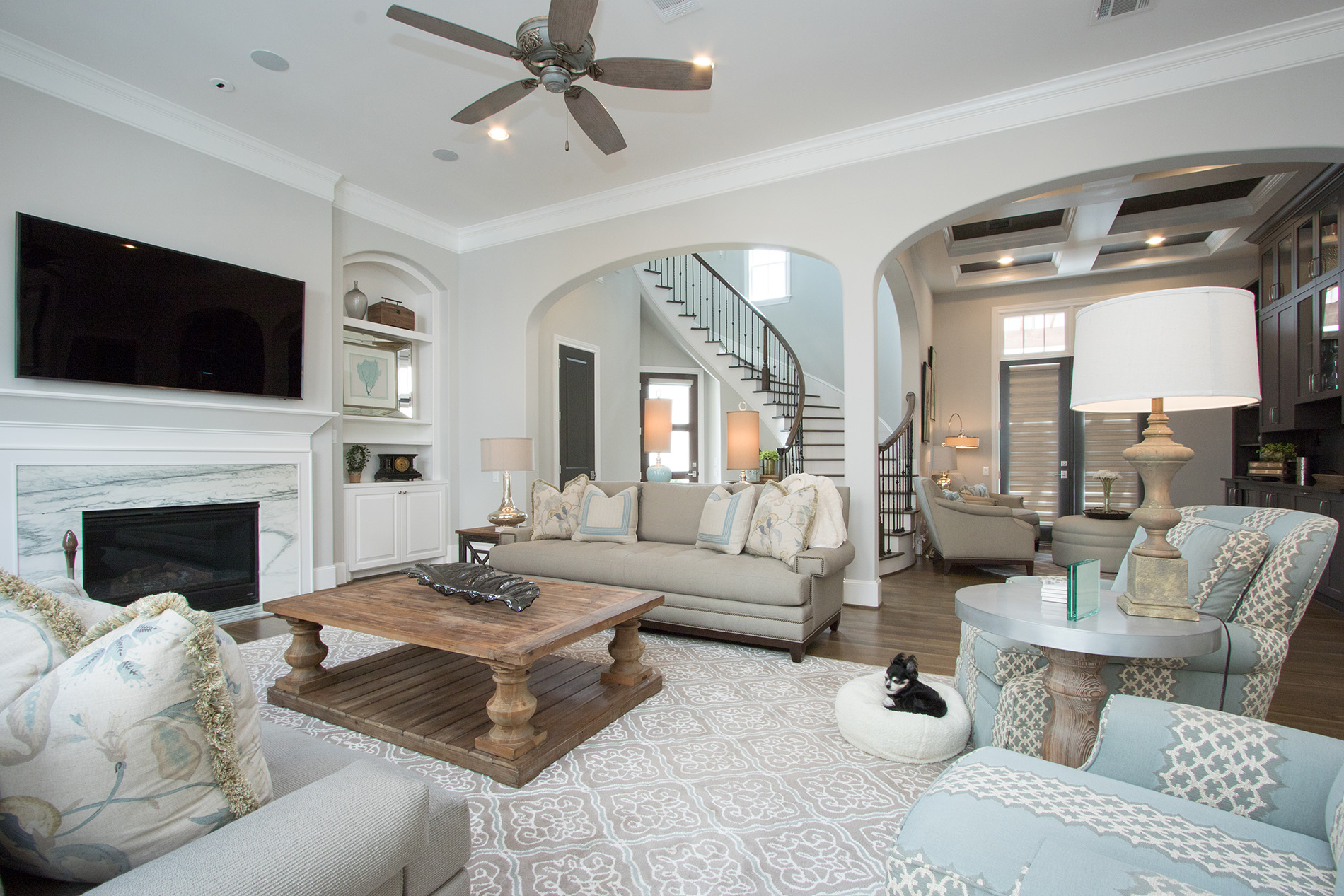 Living room Fort Lauderdale Cape Cod Interior Design